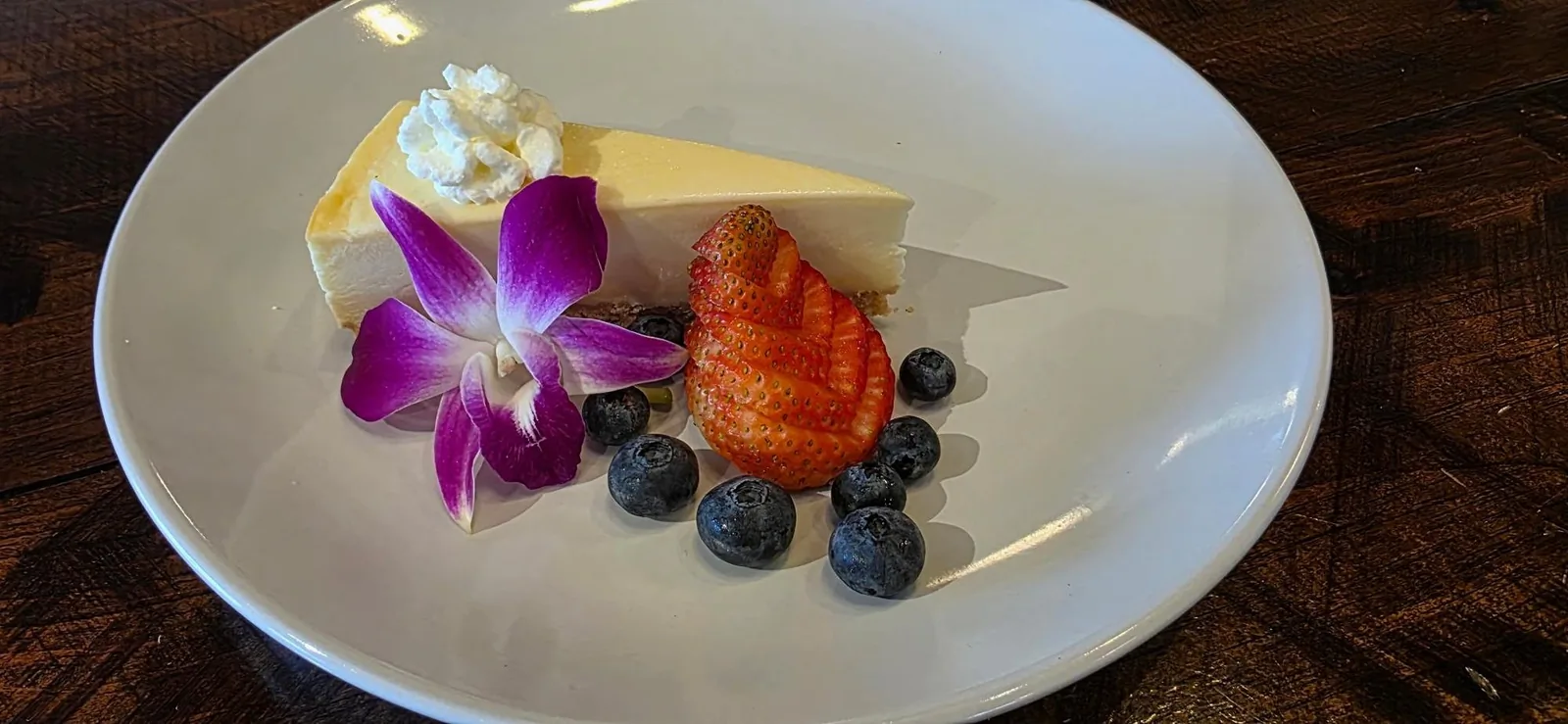 Cheesecake from The Venue Clermont catering menu